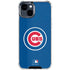 MLB Chicago Cubs - Solid Distressed iPhone 15 Clear Case